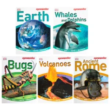 

5Pcs Science Books DK Eyewonder Collection#2 Bugs/Rome Colouring English Encyclopedia Picture Book For Kids