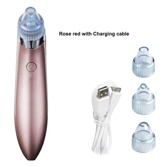 01 Rose red Черное очищающее средство от черных точек, пылесос для пор, электрическое средство для устранения черных точек, Удаление прыщей, средство для глубокого очищения лица, средство для ухода за кожей - Цвет: 01 Rose red