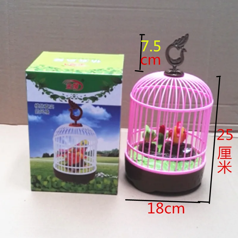 Electric CHILDREN'S Toy Birds Birdcage Will Call Talking Moving Electric Toys Educational Fun Model Bird