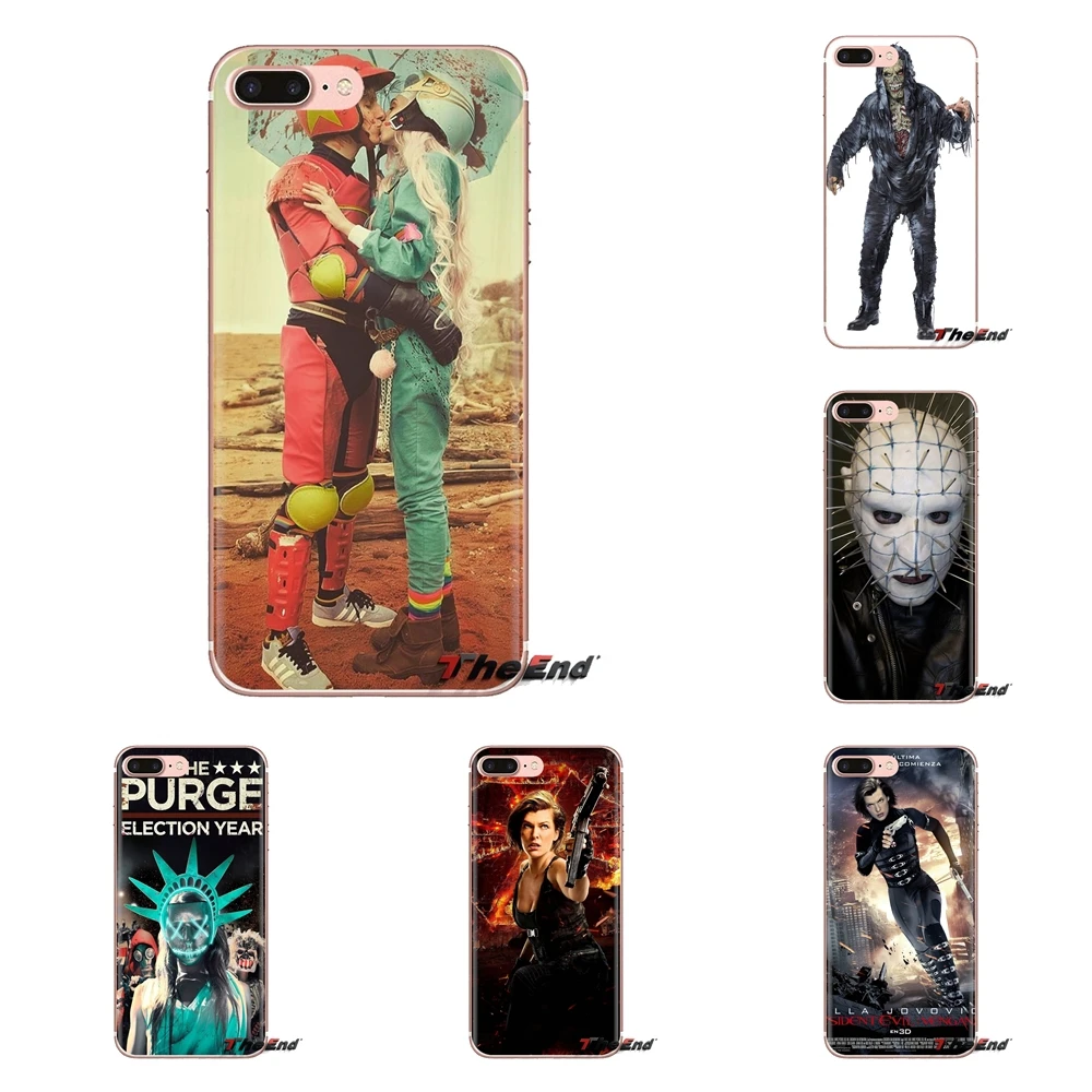 Для iPod Touch Apple iPhone 4 4s 5 5S SE 5C 6 6S 7 8 X XR XS Plus MAX TPU прозрачные чехлы на Хэллоуин магазин