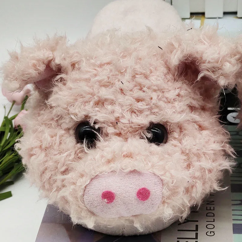 Unisex Cute Pig Animal Slipper For Women Girls Fashion Fluffy Winter Warm Slippers Woman Cartoon House Slippers Funny Shoes