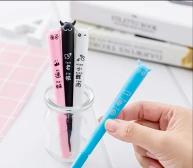 Creative Cute Kawaii Cartoon Cat Ball Pen Best Gift for Children Stationery Signature Ballpoint Pen School Suppliers