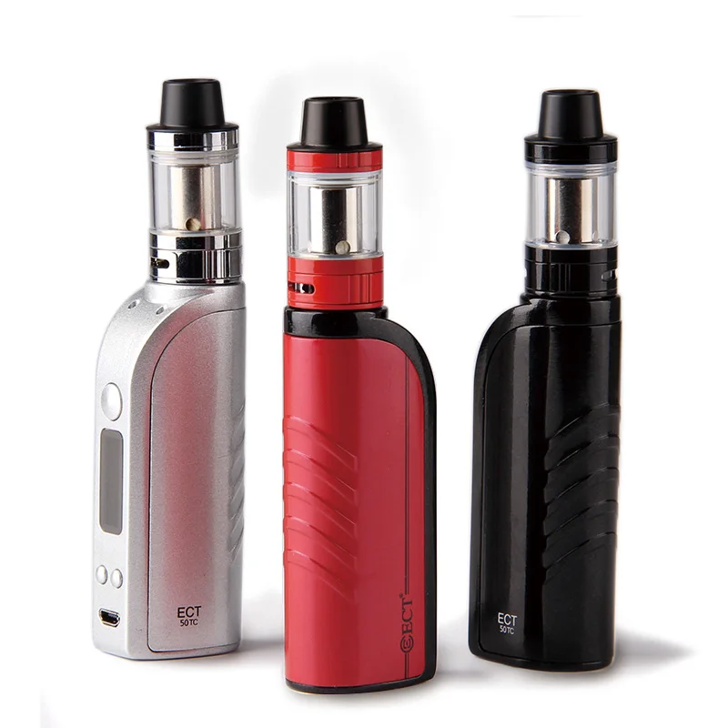 

ECT 50W box mod Starter Kits Huge Smoke 3.0ml Tank 2200mAh Battery vape pen kit Electronic Cigarette Vaporizer vs SUB TWO Vape