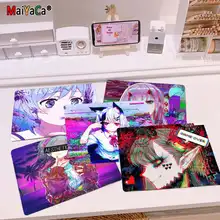 

MaiYaCa Japan Vaporwave Glitch Anime Girl small Mouse pad PC Computer mat Smooth Writing Pad Desktops Mate gaming mouse pad
