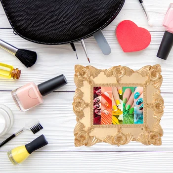 

2pcs Wall Metal Photo Frame Nail Art Photo Frame Nail Photo Frame Nail Art Display Holder for Decor Home Shop Salon