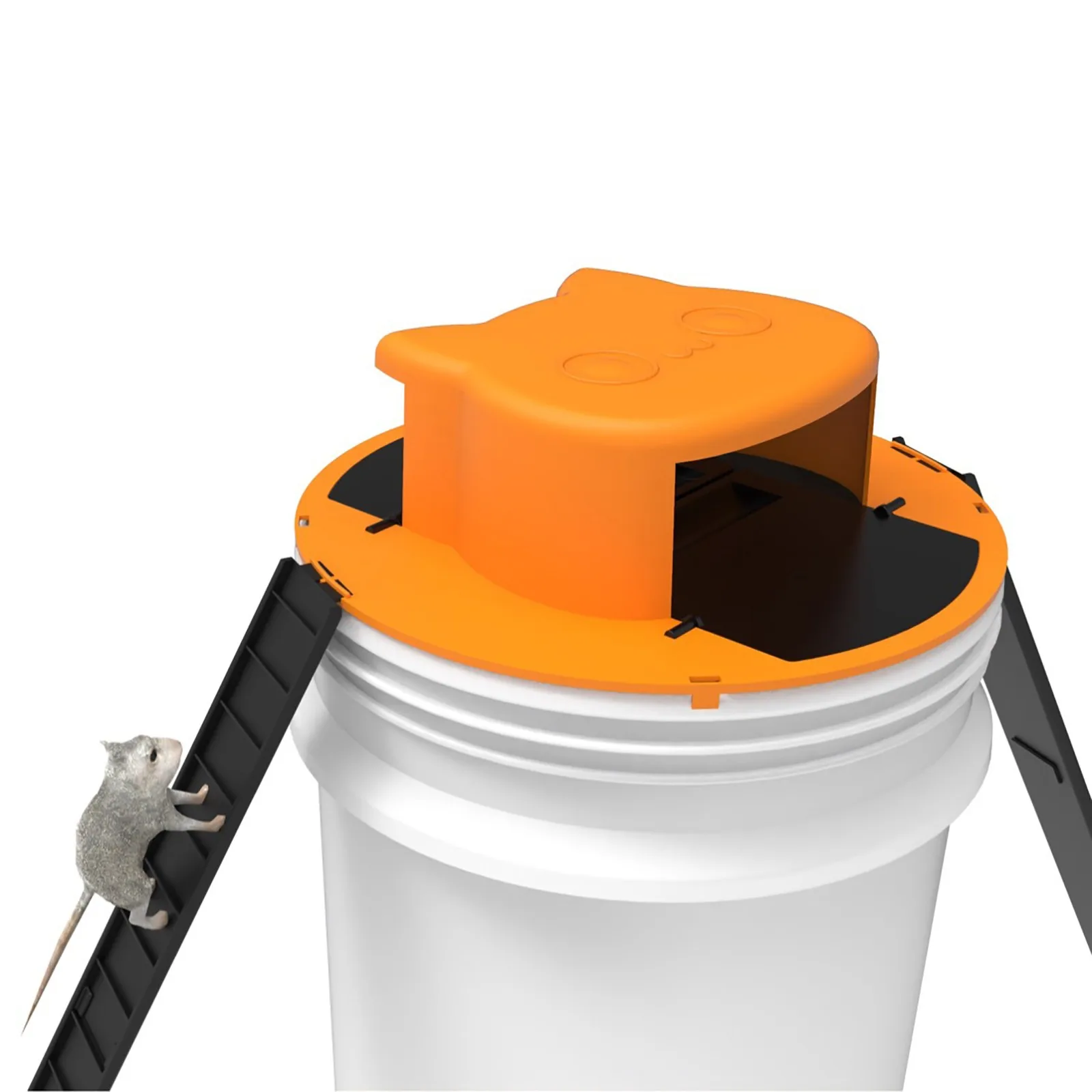Slide Bucket Lid Mouse Rat Trap,Flip Slide Mouse Trap Bucket with