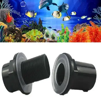 

20/25/32/40 / 50mm black fish tank fittings special plastic PVC waterproof pipe upper and lower water pipe fitting