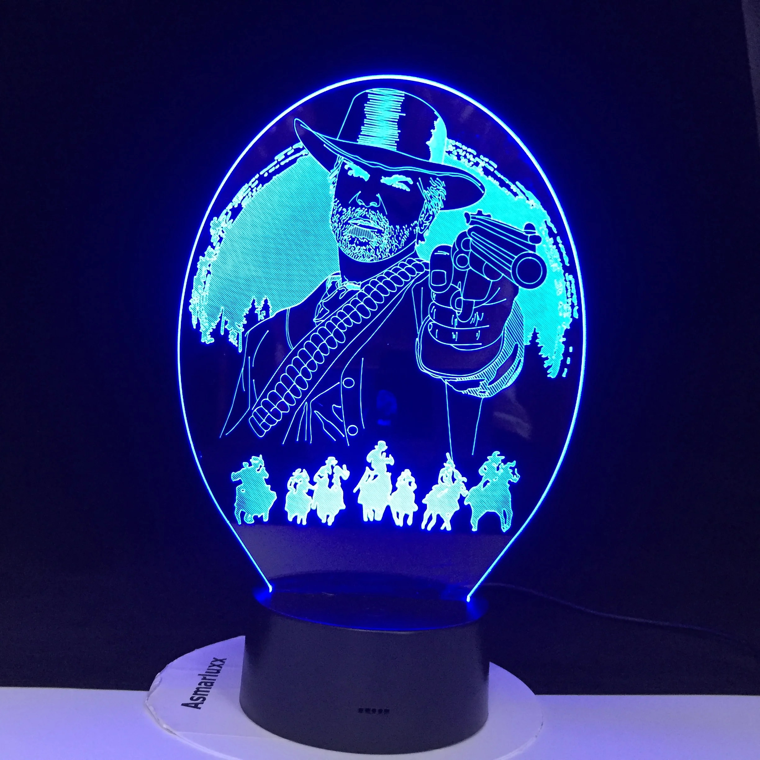 Arthur Morgan Red Dead Redemption, декор для спальни, игровой USB Ночной светильник, lamparas для рождественского подарка, домашний декор, 3D Светодиодная лампа, Прямая поставка