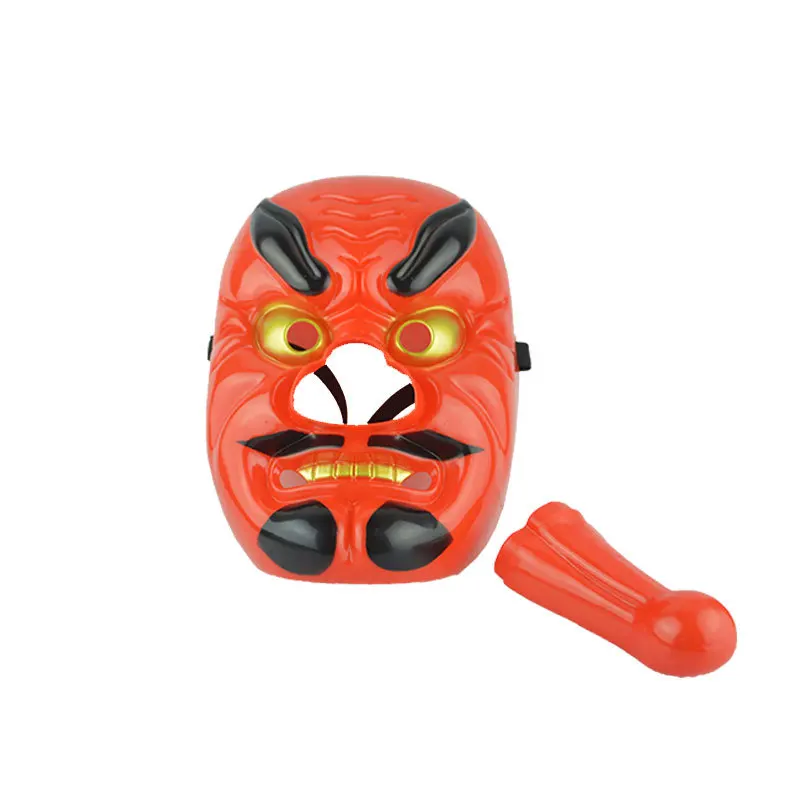 

Halloween Movie Theme Resin Noh Buddhism Prajna Mask Plastic Japan Samurai Red Tengu Mask