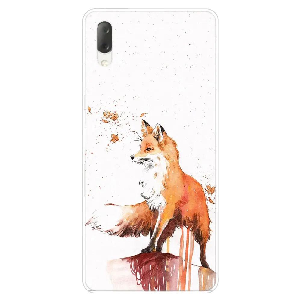 004 С изображением лисенка, Мода жесткий чехол для Sony Xperia L1 L2 L3 X XA XA1 XA2 XA3 ультра 10 плюс E5 XZ XZ1 XZ2 компактный XZ3 XZ5 2 20 крышка - Цвет: 004