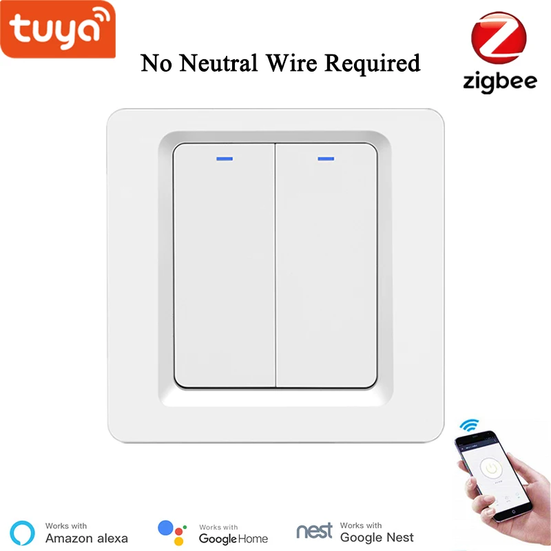 Переключатель настенный Zigbee с поддержкой Wi Fi 2/3 кнопок|Модули для умного дома| |