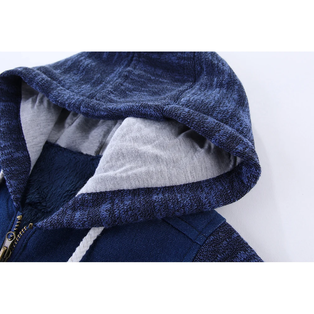 Winter Jackets for Boy Children's Clothing Hooded Fur Lined Warm Outerwear Windbreaker Kids Coats Toddler Clothes