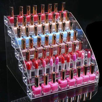 

private label Makeup cosmetics display organizer stand holder box Acrylic display stand dustproof collection cosmetic box