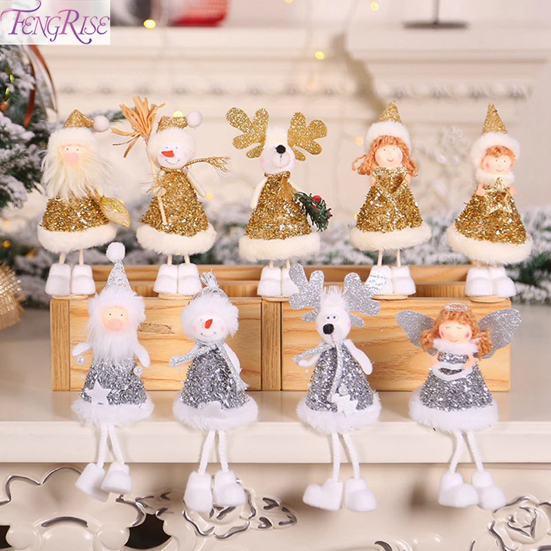 

FENGRISE Christmas Angel Dolls Xmas Tree Ornament Christmas EIf Dolls Decor 2019 Christmas Decorations For Home New Year's 2020
