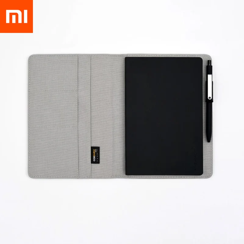 Gray Xiaomi Mijia Kaco Noble paper черный ноутбук из искусственной кожи слот для карт кошелек планировщик книга для путешественника дневник офисная ручка подарок - Цвет: Gray