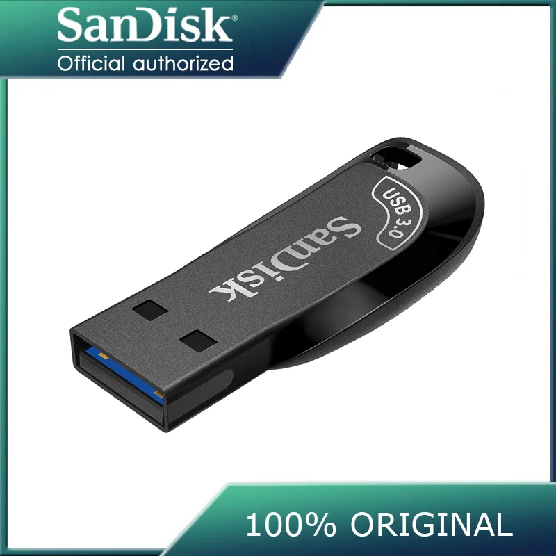 100% Оригинальный SanDisk CZ410 USB 3 0 флеш-накопитель 128 ГБ 256 64 32 карта памяти черный U-диск