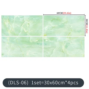 

Self-adhesive Marble Floor Stickers 4Pcs Waterproof Oil-proof PVC Wallpapers for DIY Home Decoration Wall Decro 60x30cm