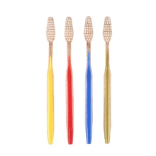 50 шт. портативная одноразовая зубная щетка es индивидуальная обернутая двухцветная гостиничная Мягкая зубная щетка для волос Принадлежности очистка полости рта инструмент для ухода