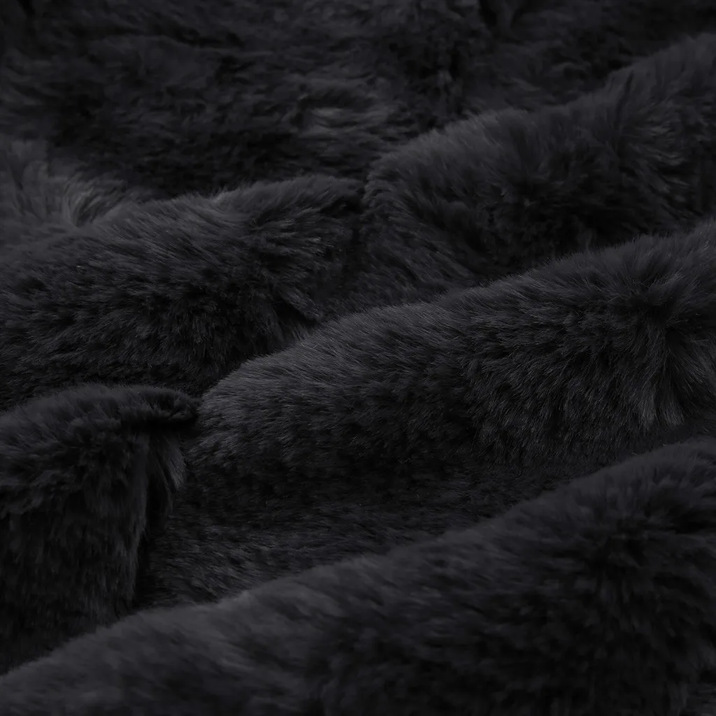 Зимнее женское пальто из искусственного меха, уплотненное, плюс размер, короткое пальто из искусственного меха, теплая меховая куртка, верхняя одежда с длинным рукавом#4