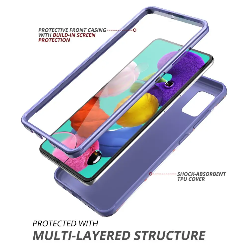 Luxury Protect Case for Samsung Galaxy S20 S9 S10 plus S10e Note 9 10 A50 A51 Case Built-in Film For Samsung Galaxy S20 Ultra