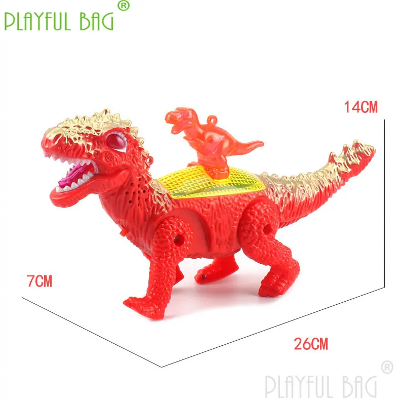 PB Playful bag Simulation electric rope dinosaur light music walking Doll Fun Cute Mini Christmas children's gift vd20 6