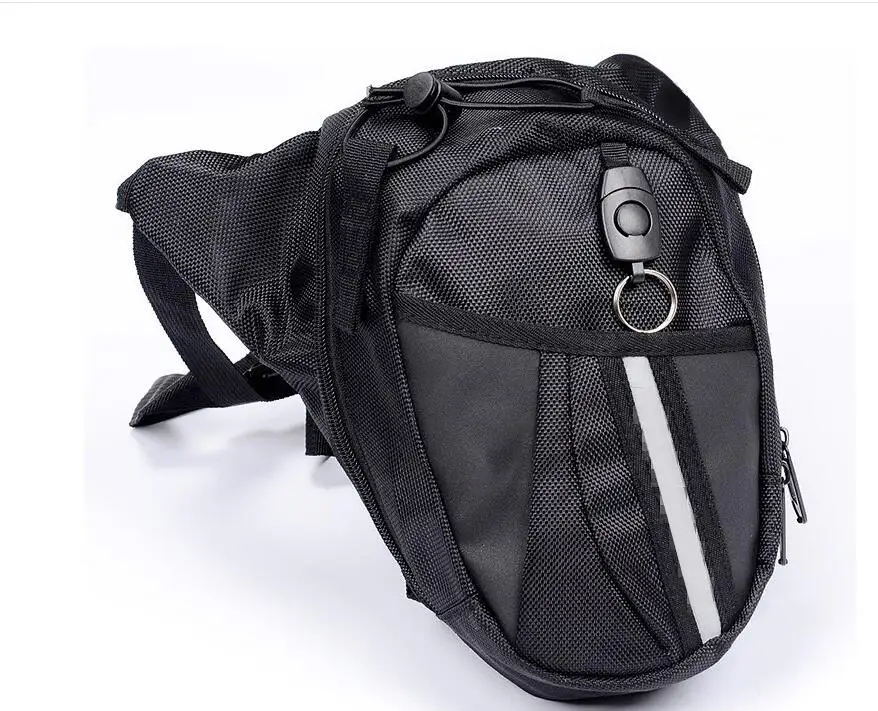 NEW Nylon Waist Packs Leg Bag Waterproof Waistpack Motorcycle Funny Drop Belt Pouch Fanny Pack Waist bag Belt Packs - Color: Beige
