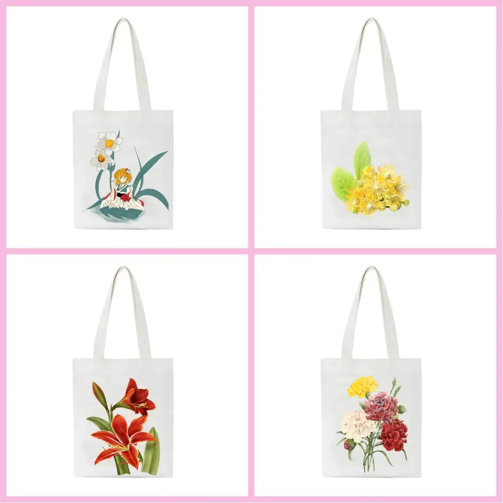 

Girls Travel Shoulder Bag Student Cartoon Canvas Casual Bags Eco Tote Bag Bolso Mujer Tote Mummy Bag Environmental Shopping Bag