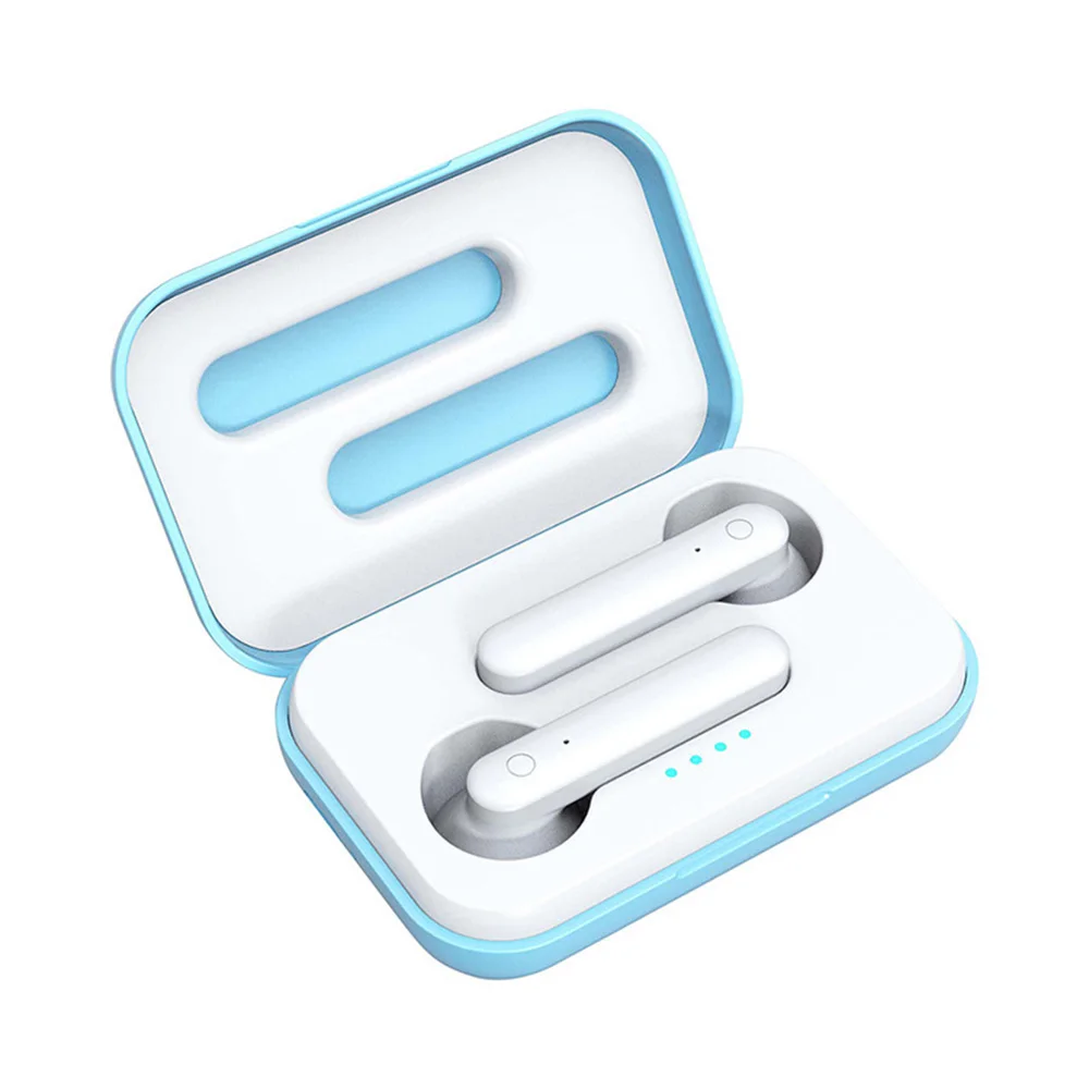 K88 TWS Wireless Earphones Bluetooth 5.0 Headsets Worktime 4 Hours Touch Earbuds Noise Resolute Stereo Headphones Mic - Цвет: Синий