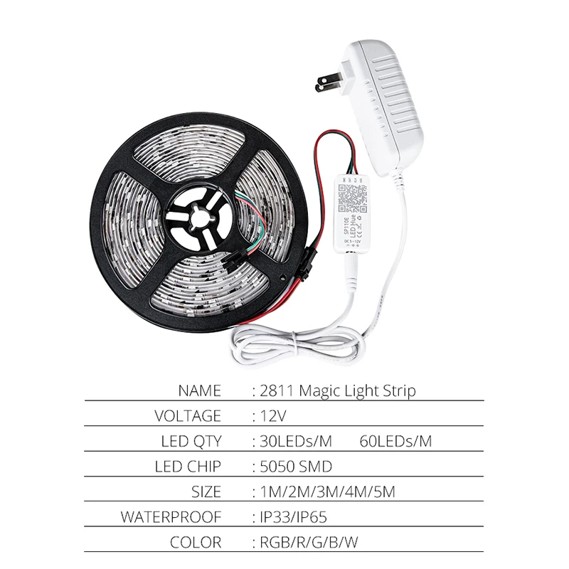 EeeToo умный светодиодный светильник s Водонепроницаемая RGB лента DC12V гибкая лента диод Bluetooth 4,0 Ночной светильник светодиодный с умным контроллером ЕС адаптер Домашний Светильник ing