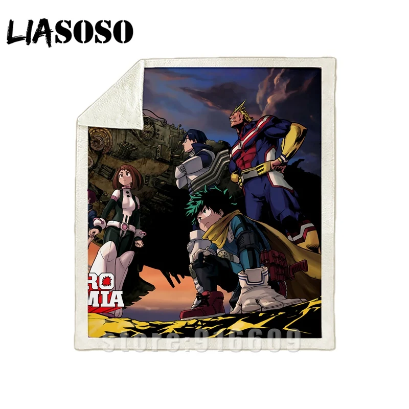 Диван-кровать с рисунком dj My hero Academy Boku no hero офис Harajuku набивное Одеяло-покрывало для путешествий одеяло квилт для софы A29 - Цвет: 04