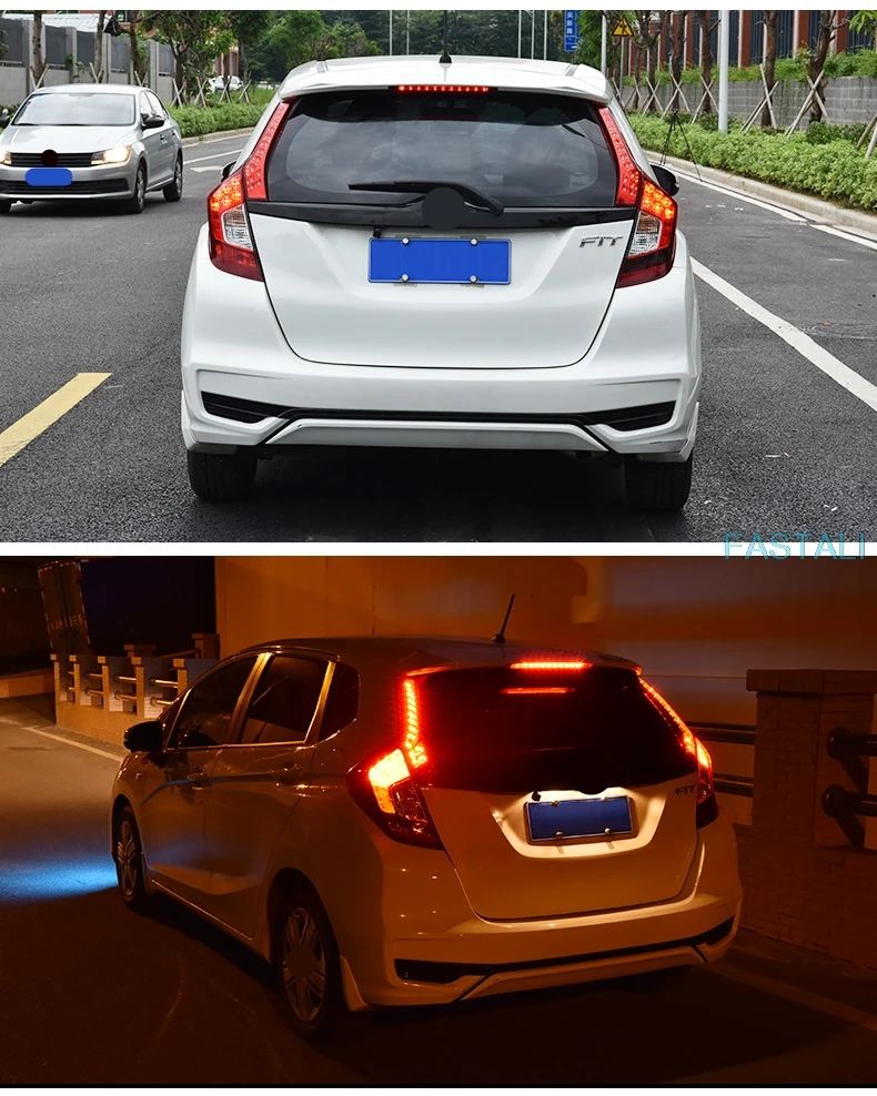 Для Honda FIT JAZZ- автомобиль GP хвост ABS GK5 Модифицированная гибридная версия хвоста Пробивка украшение автомобиля