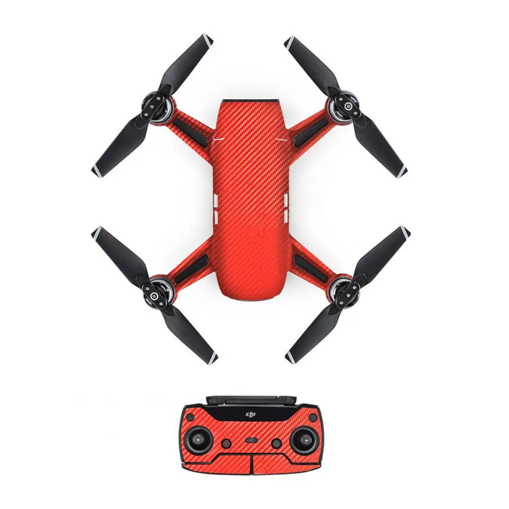 YSDJS0005 DJI Spark Drone стикер на тело водонепроницаемый ПВХ углеродное волокно для DJI Spark декоративные наклейки на кожу для DJI SPARK аксессуары - Цвет: YSDJS0005