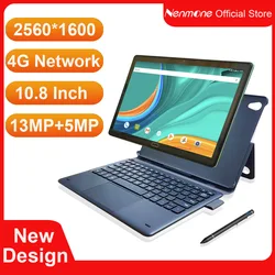 Tablette de jeu 2 en 1, ordinateur portable 4G, 2021 pouces, 10.8 d'origine, Android 8.0, MTK6797 Deca Core, double 4G, téléphone, 2560*1600, caméra 13mp 