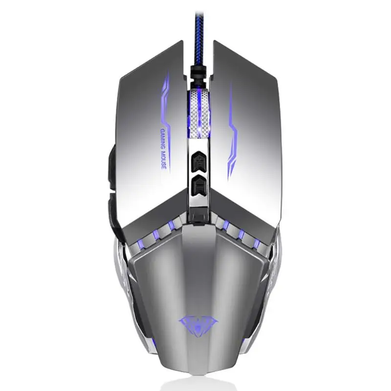 S30 Проводная игровая мышь Механическая 3200 dpi Игровые мыши USB оптическая 4 цвета подсветка программируемая макро мышь для ПК ноутбука