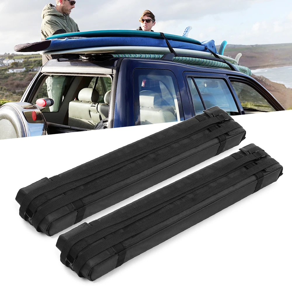 

2pcs Soft Foam Block Roof Rack Bars for Car Rooftop Kayak Surfboard Cargo Carrier