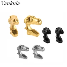 Ванкула 2 шт Беруши Тоннели ушные грузики из нержавеющей стали Висячие пирсинг серьги динозавр ушные датчики ювелирные изделия с расширителем для тела