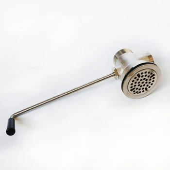 

Hockeystick aan het water, alle koperen staaftype afdruiprek, stervormige hockeystick aan de waterkop, zinken naar het water