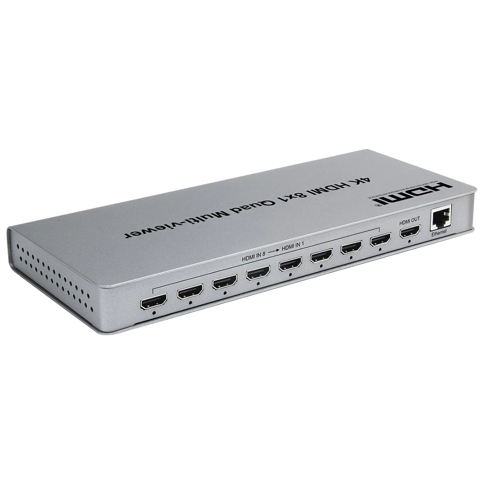 4K 8x1 NO Packing 4K 8x1 HDMI Quad мультипросмотрщик переключатель 8 в 1 выход бесшовный переключатель 9x1 мультипросмотрщик PIP изображение экран делитель конвертер - Цвет: 4K 8x1 NO Packing