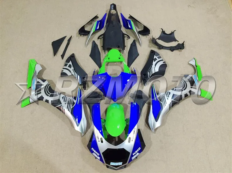 Инжектор Обтекатели для Yamaha YZF 1000 R1 15 16 год YZF-R1 полный ABS пластик мотоцикл обтекатель синий зеленый