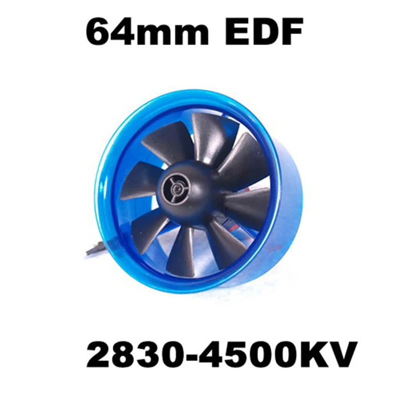 

EDF HL6408 2830-4500KV Brushless Motor 64mm 8-blade EDF Ducted Fan Power System For RC Aircraft Airplane RC Model
