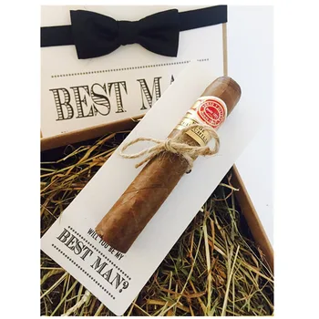 

Custom Cigar holder Will you be my Best Man or Usher or Groomsman or Thank you for being my Best Man Groomsman Cigar holder