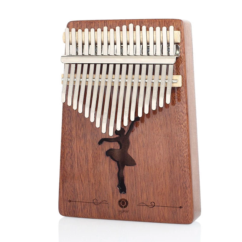 Sapele Kerus 17 teclas Kalimba africano sólido caoba dedo pulgar Piano Sanza 17 teclas de madera maciza Kalimba mbra pulgar - Цвет: Sapele