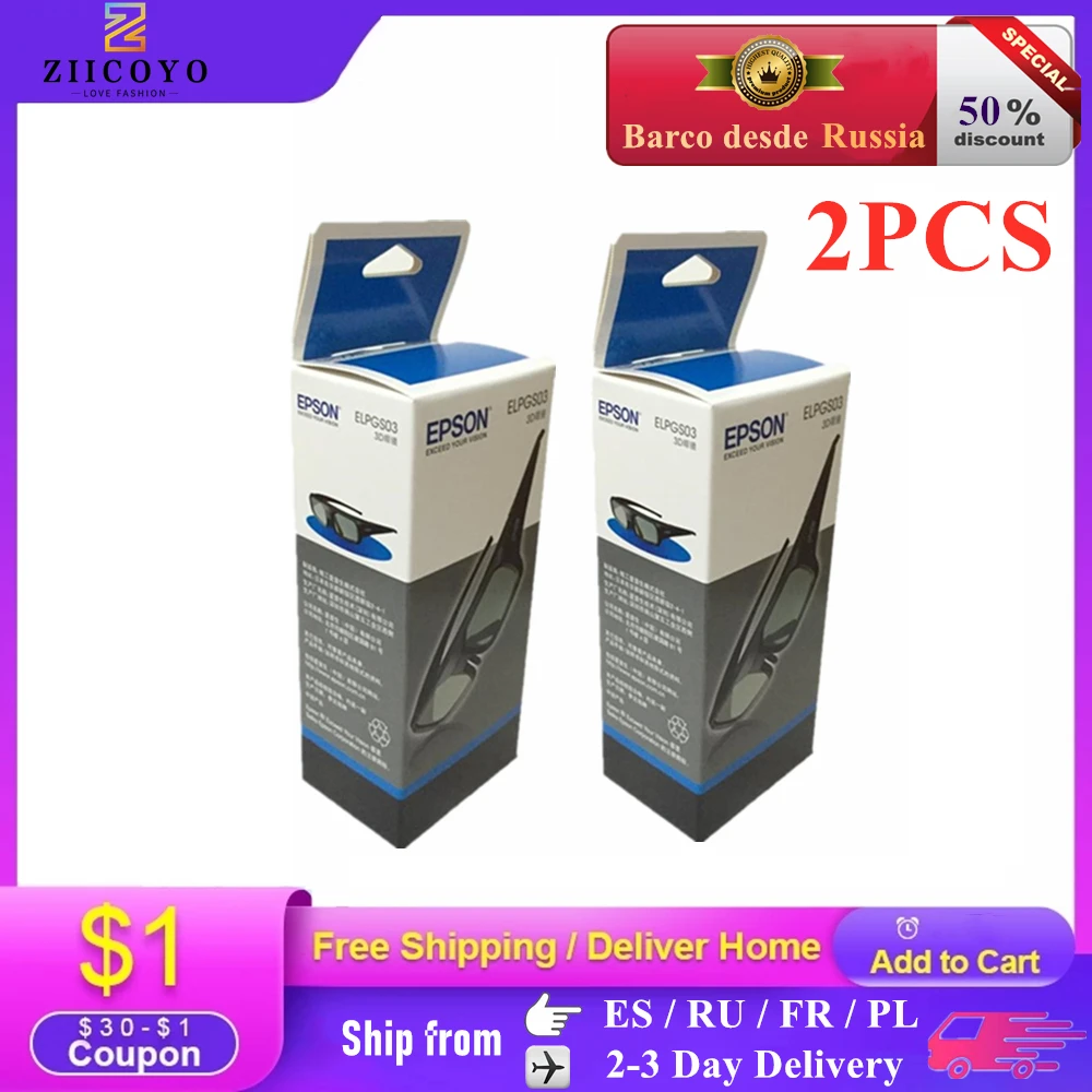 

2pcs Active 3D bluetooth RF Glasses Eyewear for Epson LCD 3D Projectors tw5200/tw8515/tw6510/tw3020/tw550/tw5300/TW5020UB