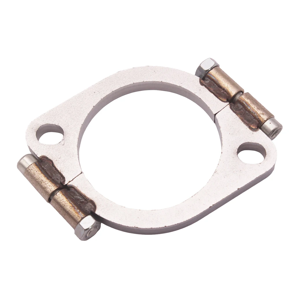 3'' Universal Mild Steel Flange Exhaust Pipe 2 bolt oval Cat Back Header