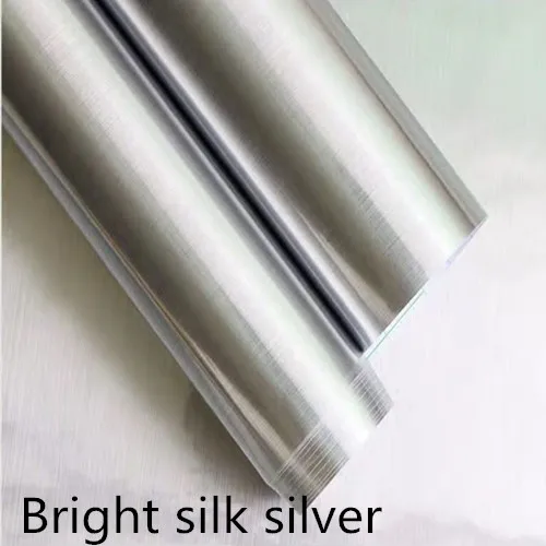 100 см x 64 см Горячая термоусадочная пленка для моделей RC самолетов DIY Высокое качество заводская цена - Цвет: Bright silk silver