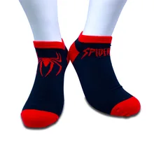 Супергерой паук Капитан Бэтмен, Железный человек мужские носки с двойным переплетением чесаный хлопок Невидимый Джокер Хлопковых Носков