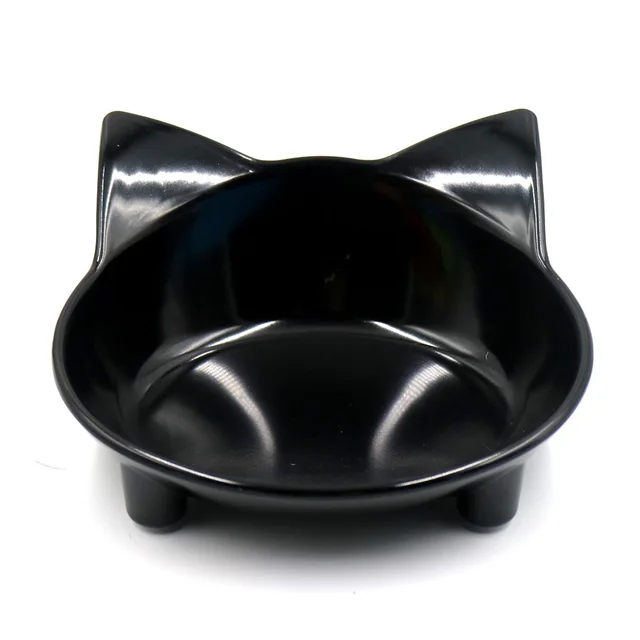 Shallow Cat Food Bowl Wide Dish Non Slip Cats Feeding For Relief