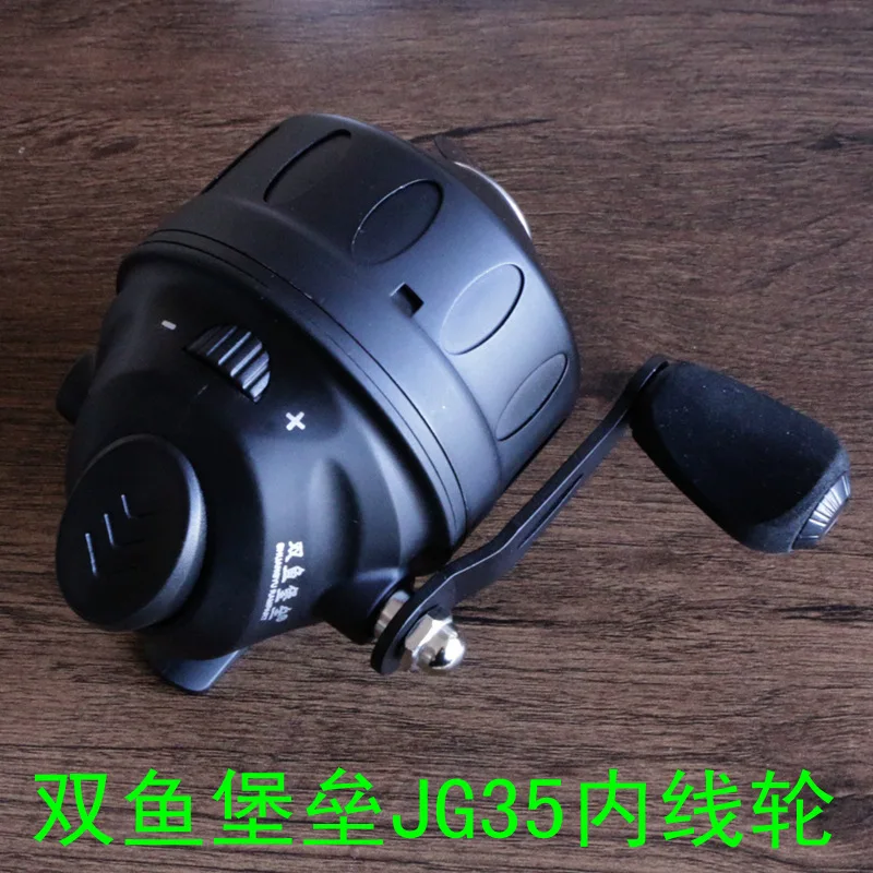 

Pisces Fortress Jingang Jg35 Shot Fishing Reel Metal Stainless Steel Front Cover with Concealed round Harpoon Wrist Fishing Reel