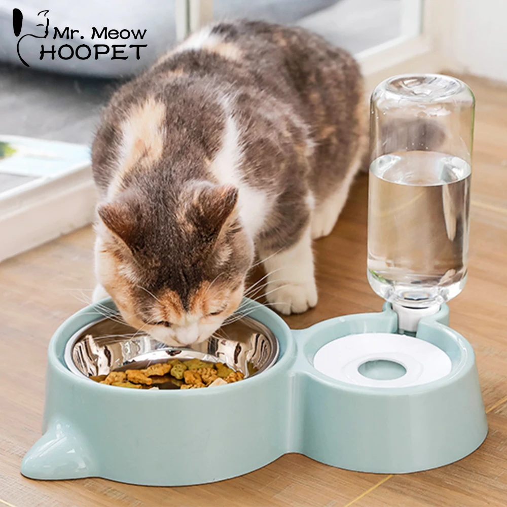 Hoopet миска для кошек бутылочка подачи воды в Поильник собак и котят Питьевая