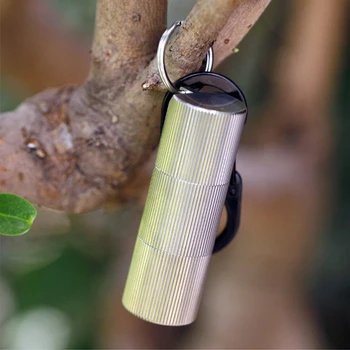 

69mm Large Pill Cases For Outdoor Travel Titanium Waterproof Medicine Box tablet Drug Capsule Cartridge Pillcase Keychain Ta6118